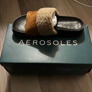 Aerosoles Louie slip on 8.5 cognac